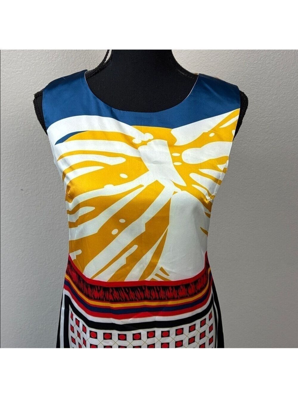 Roberto Cavalli 100% Silk Scarf Print Sleeveless Slip Dress Italian Luxury 2 XS - Picture 5 of 12